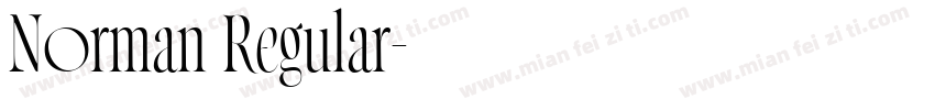 Norman Regular字体转换